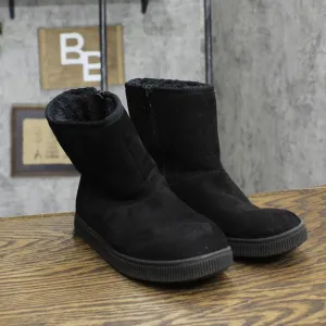 Cat & Jack Girls Youth Holland Zipper Shearling Style Boots 88435448 Black 3