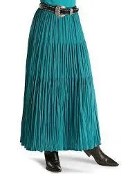 Cattlelac Broomstick Skirt Turquoise 3X