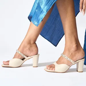 Chained in Diamond Nude Heel