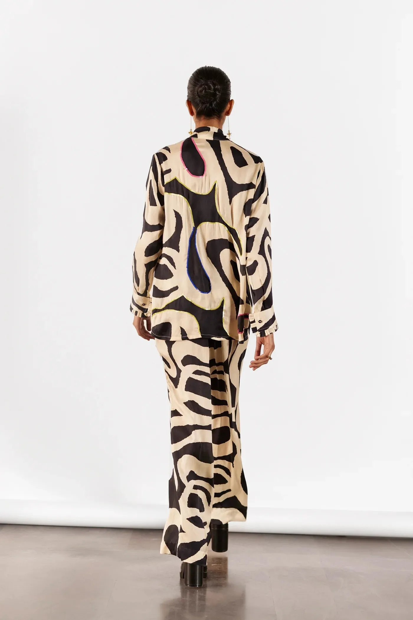 Chestnut | Knotted Shirt & Trouser Co-Ord Set