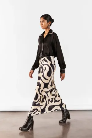 Chestnut | Shirt Draped Dress