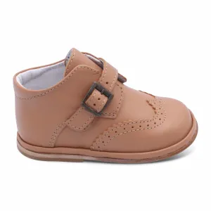 'Chico' Boys Tan Leather Buckle Boots