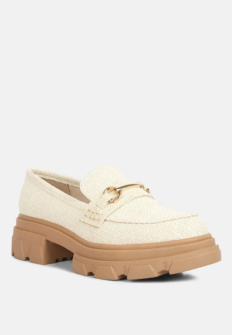 Chunky Platform Heel Loafers By RUW