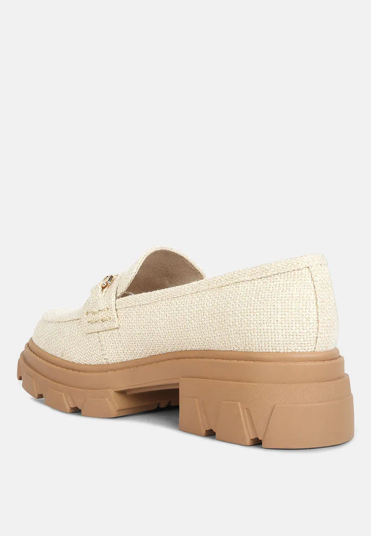 Chunky Platform Heel Loafers By RUW