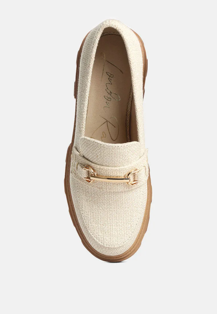 Chunky Platform Heel Loafers By RUW