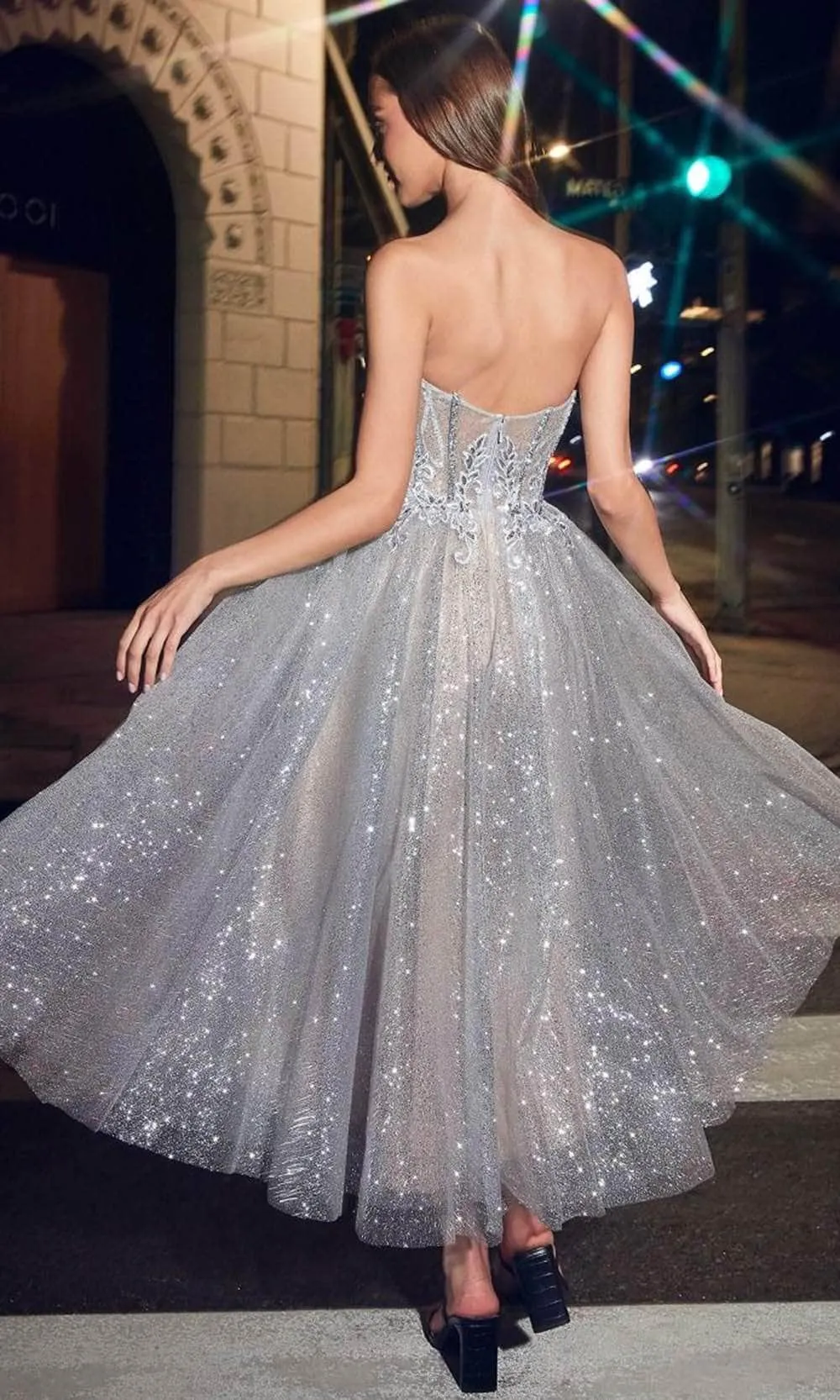 Cinderella Divine CD871 - A-line Dress with Strapless Design