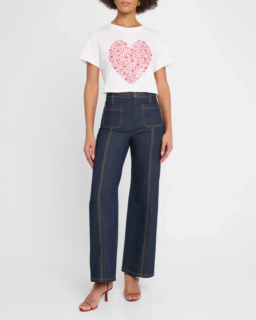 CINQ A SEPT HEART OF HEARTS TEE