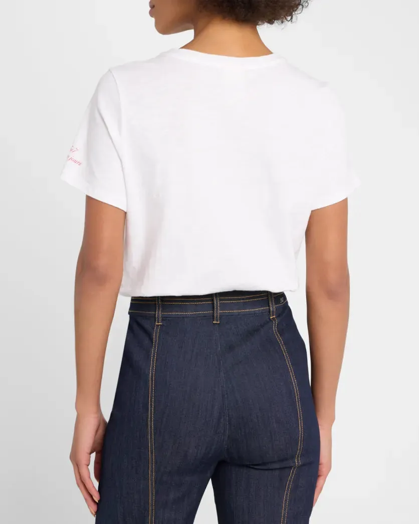CINQ A SEPT HEART OF HEARTS TEE