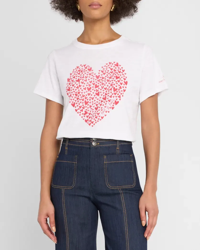 CINQ A SEPT HEART OF HEARTS TEE
