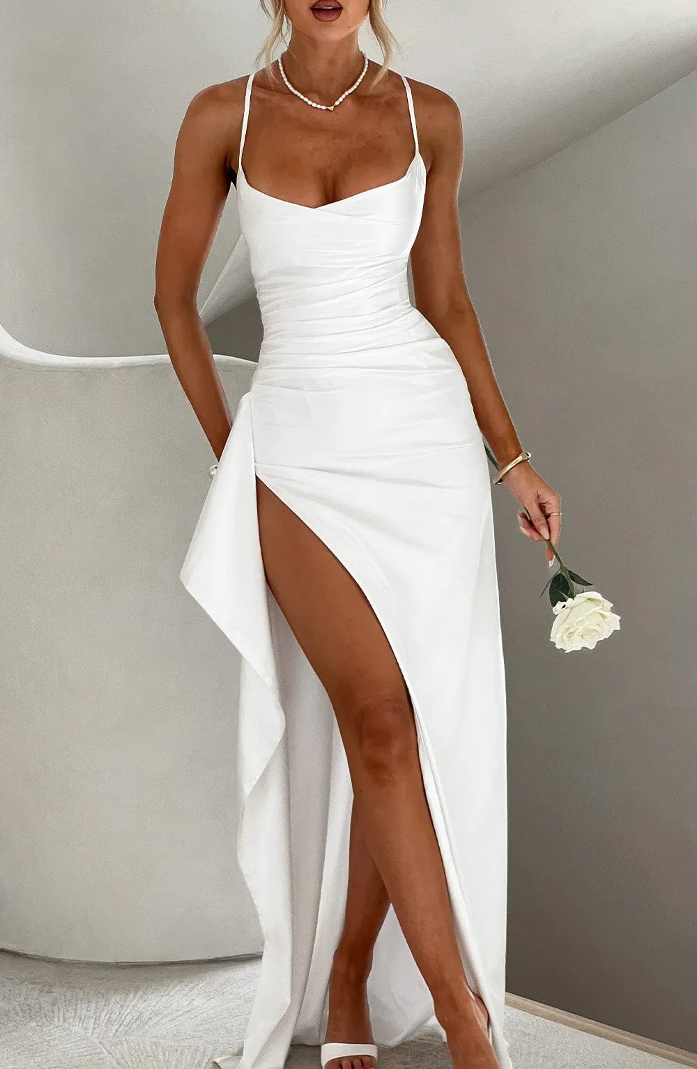 Claudia Maxi Dress - Ivory
