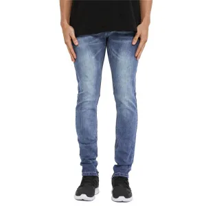 Comfy Skinny Jeans Mid Waisted Casual Straight Pants For Men