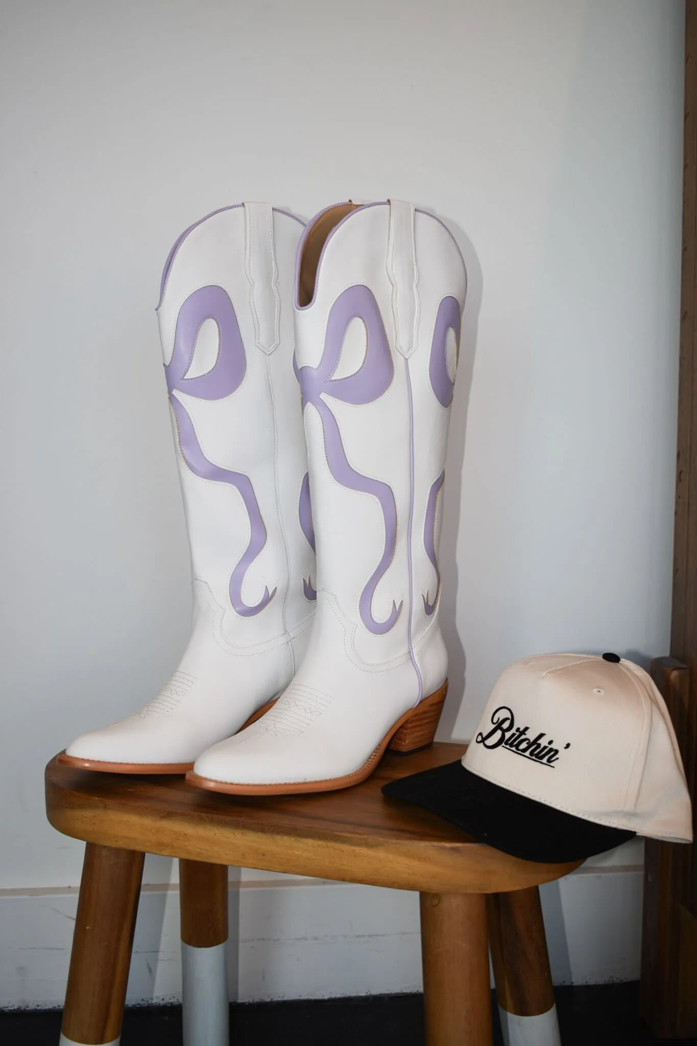 Coquette Bow Cowboy Boots- Lavender