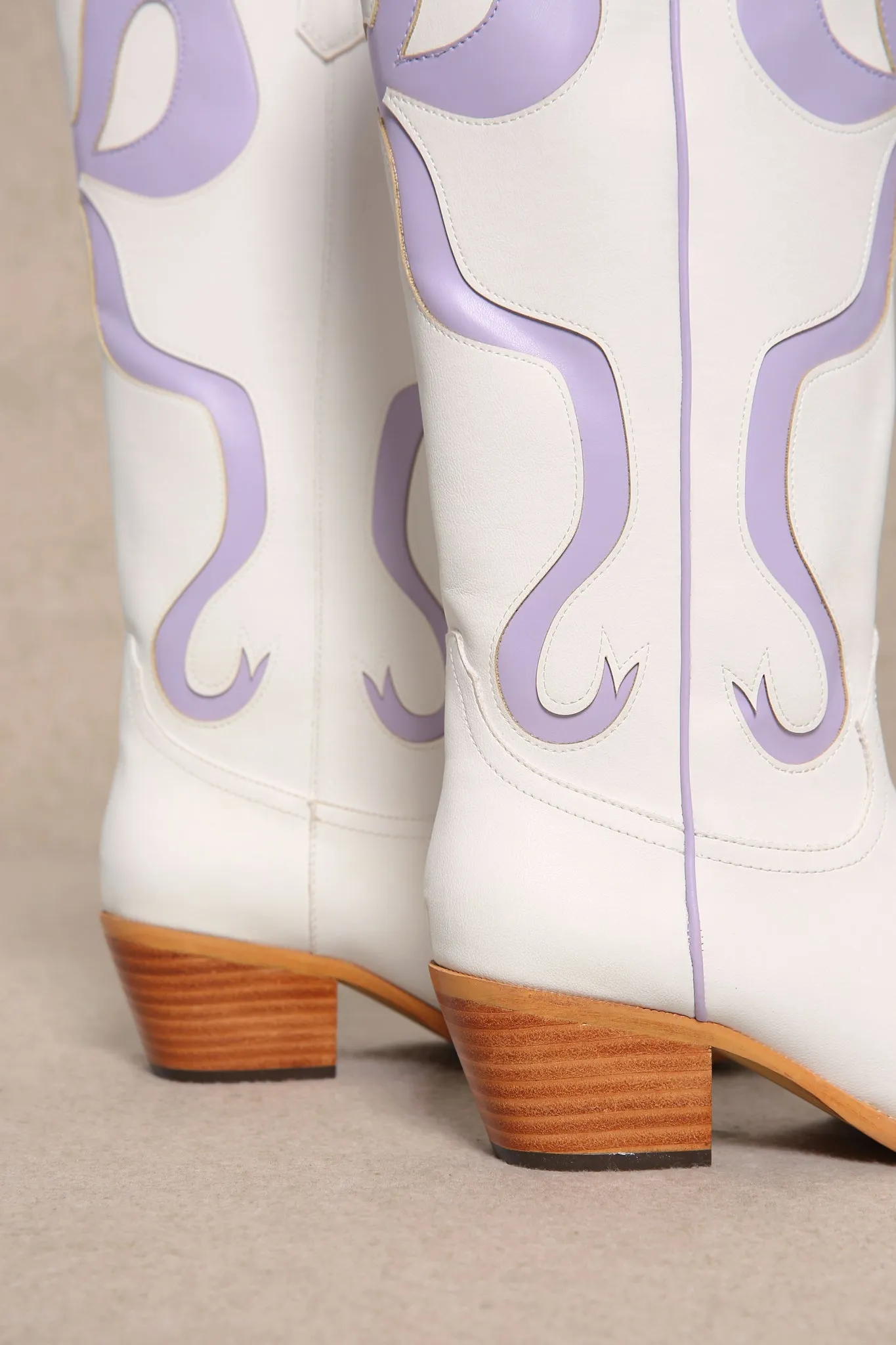 Coquette Bow Cowboy Boots- Lavender