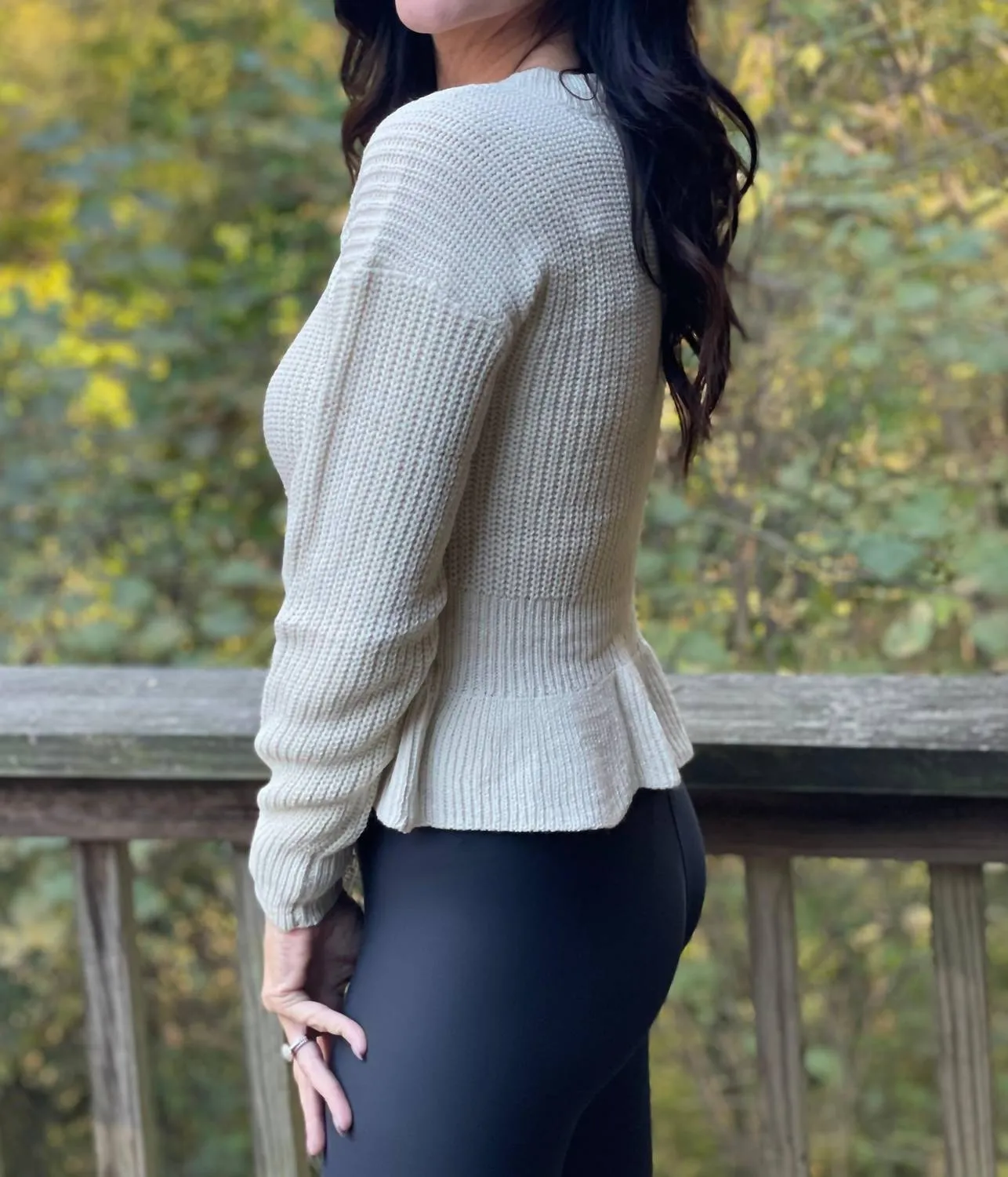 Cozy Co. - Cropped Babydoll Sweater