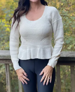 Cozy Co. - Cropped Babydoll Sweater