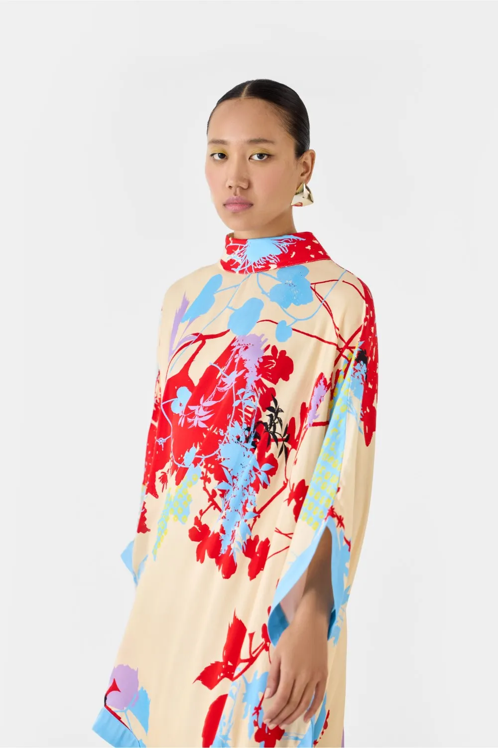 CREAM IKIGAI KIMONO DRESS