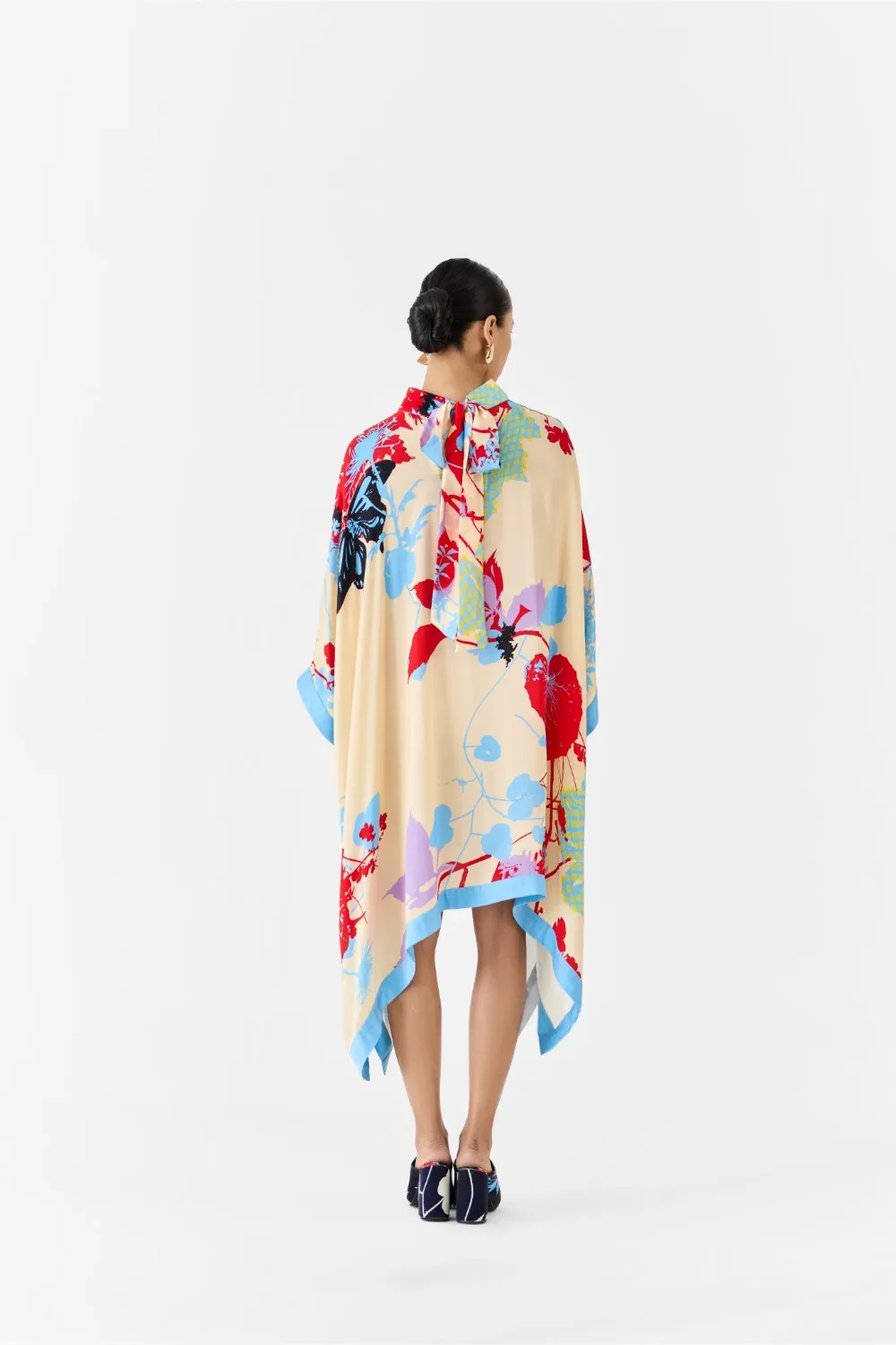 CREAM IKIGAI KIMONO DRESS