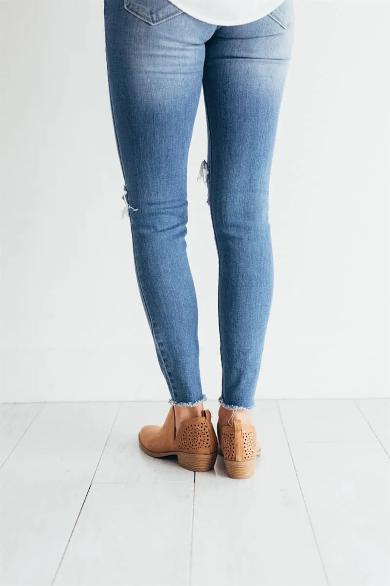 Creamtopmall Retro Enchase High Heel Boots