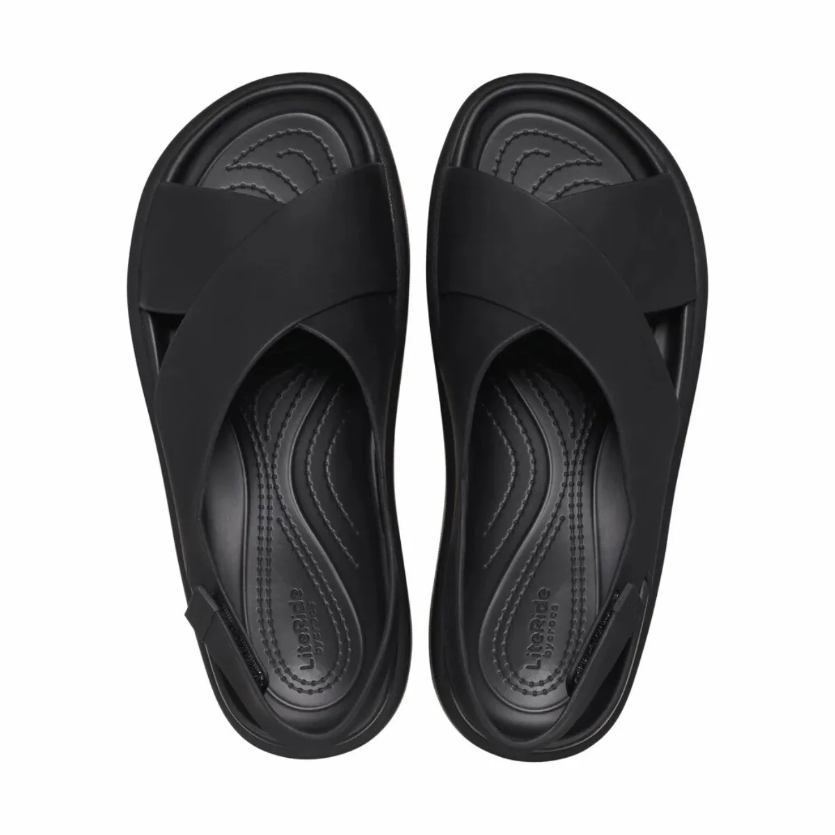 Crocs Brooklyn Luxe Cross Strap - BLK