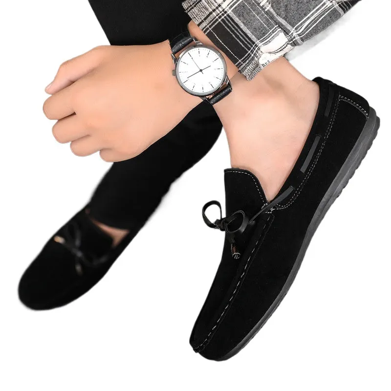 Cross-border spring and summer casual shoes trendy shoes men's Doudou shoes men's lazy shoes overfitting trend one-pedal men's shoes cloth shoes