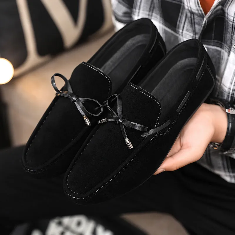 Cross-border spring and summer casual shoes trendy shoes men's Doudou shoes men's lazy shoes overfitting trend one-pedal men's shoes cloth shoes