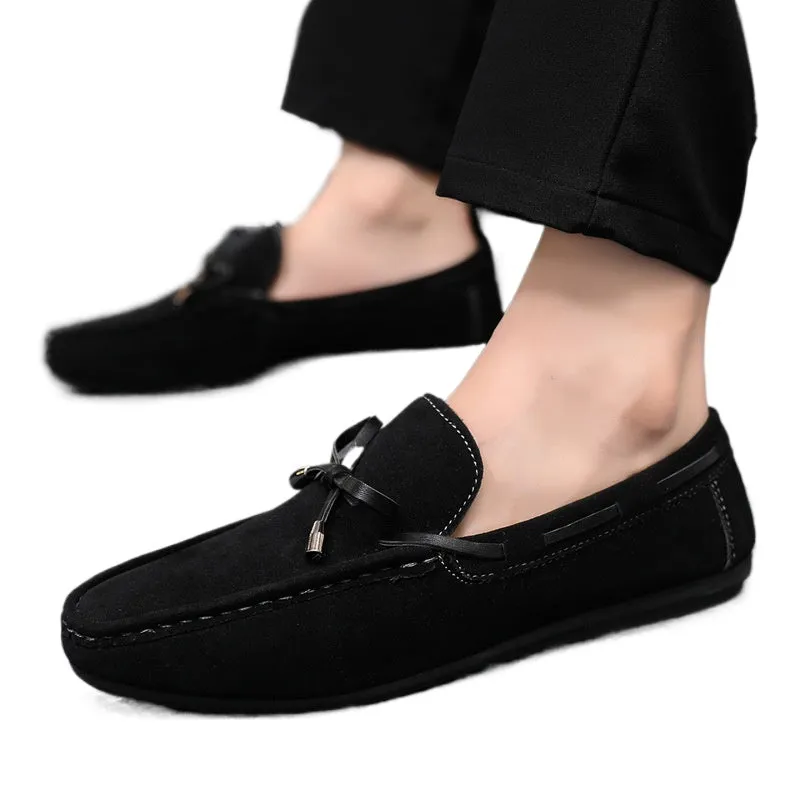 Cross-border spring and summer casual shoes trendy shoes men's Doudou shoes men's lazy shoes overfitting trend one-pedal men's shoes cloth shoes