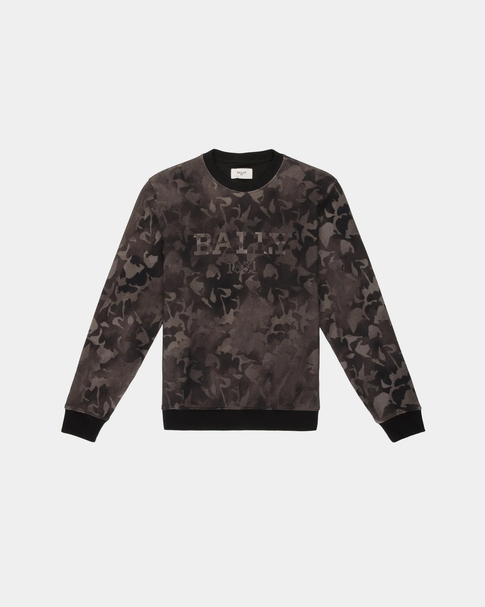 Cutsew Sweatshirt In Black Cotton