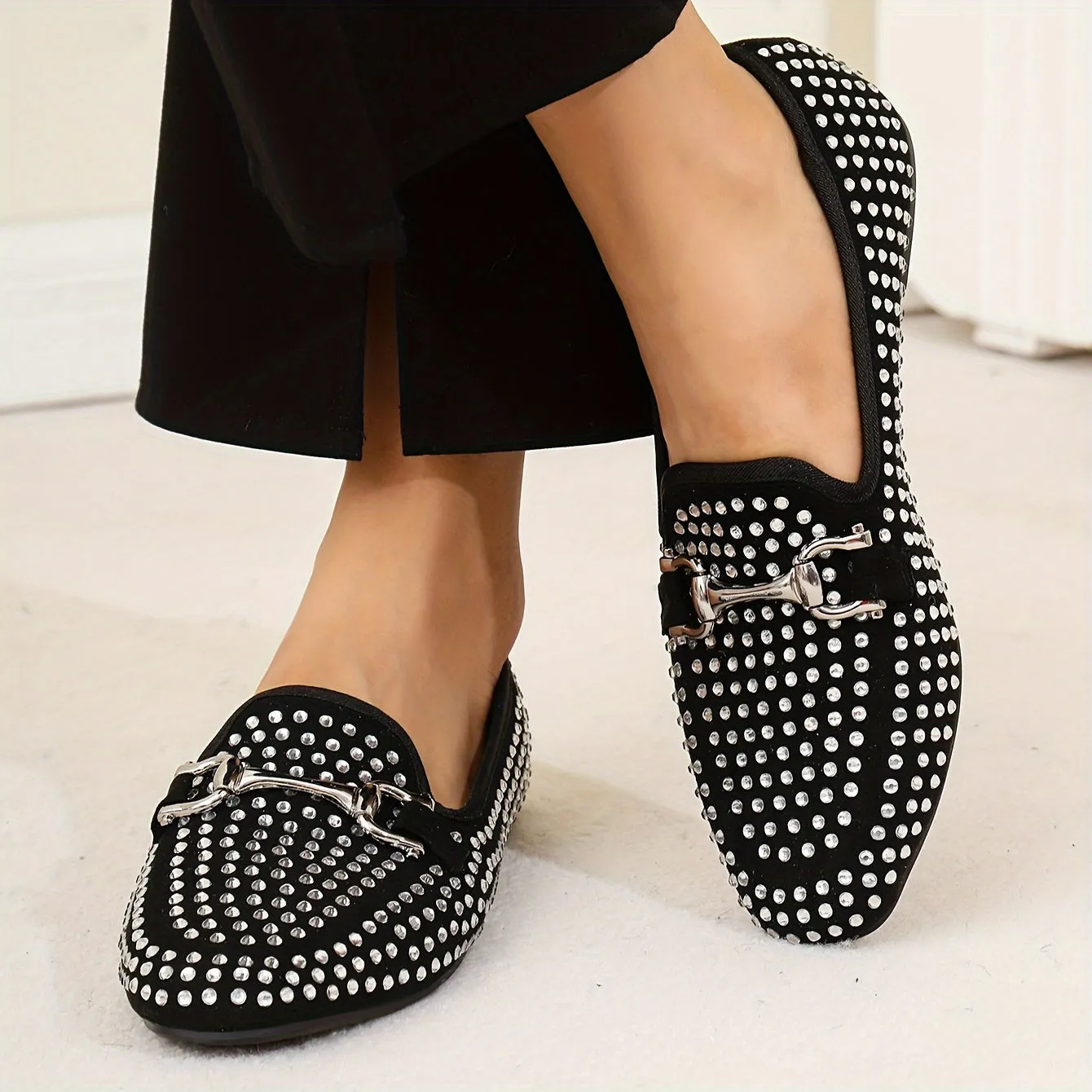 Dames slip-on loafers-glinsterende, licht en comfortabel voor het dagelijks leven en vrije tijd