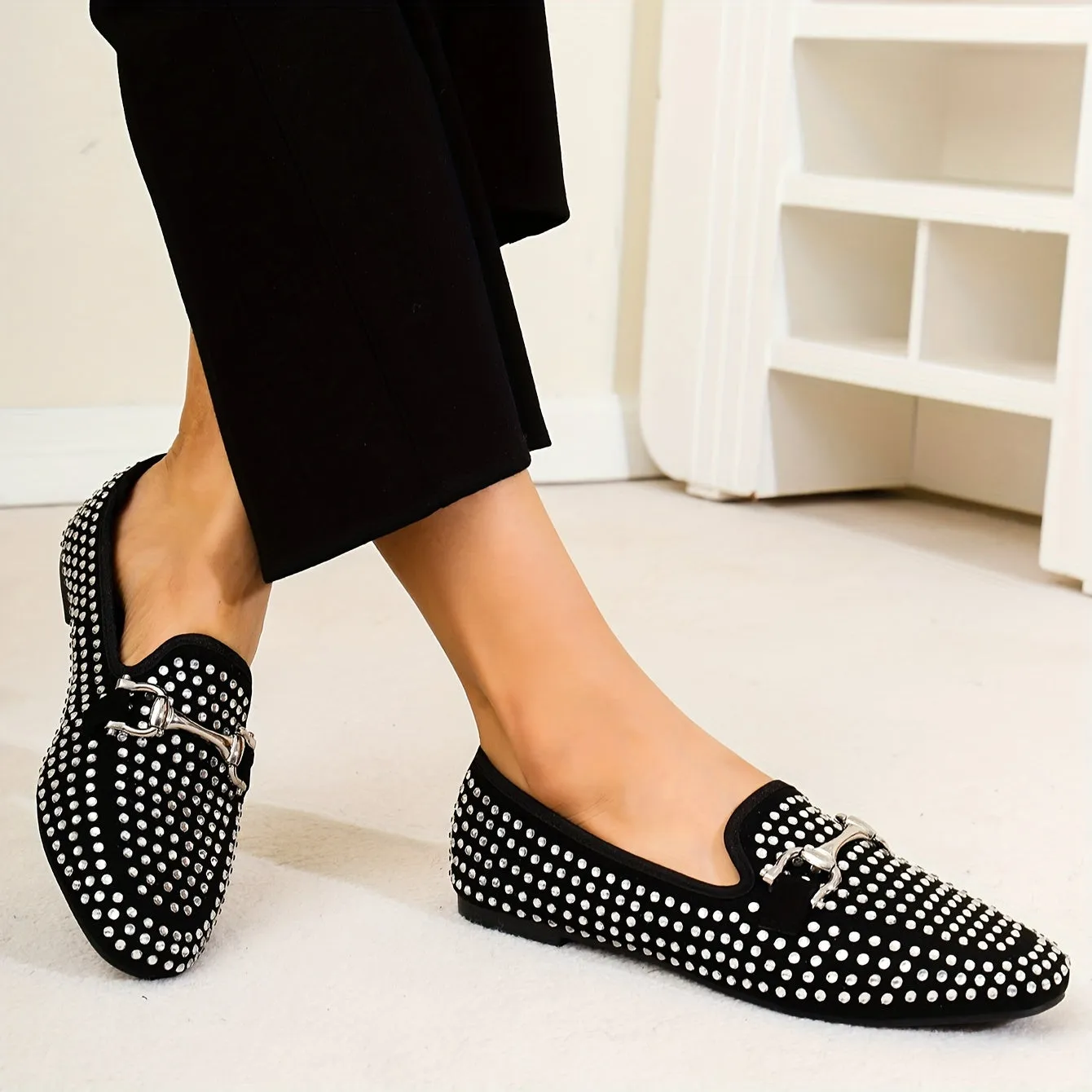 Dames slip-on loafers-glinsterende, licht en comfortabel voor het dagelijks leven en vrije tijd