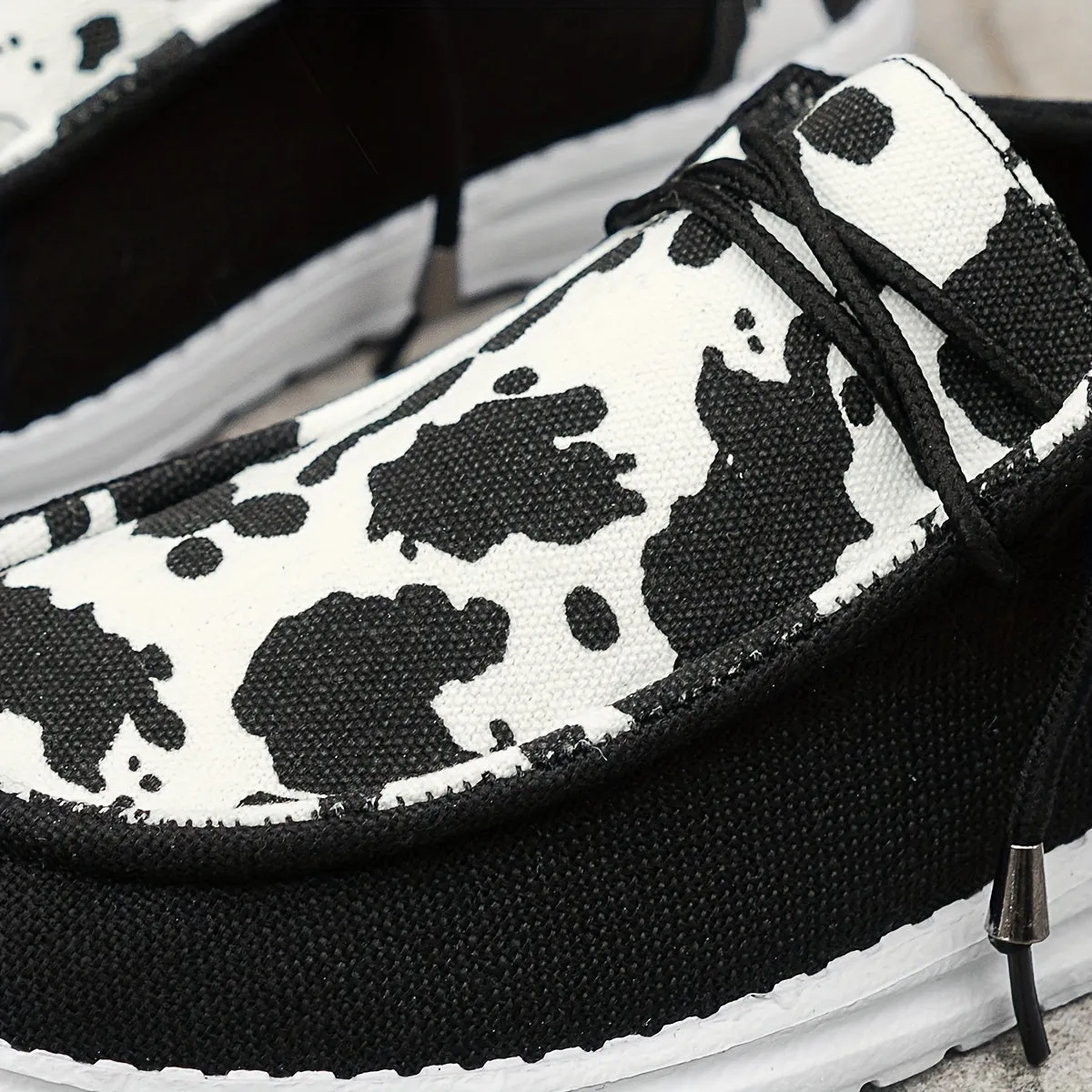 Dames Summer Loafers-Light slip-on schoenen met koeienpatroon