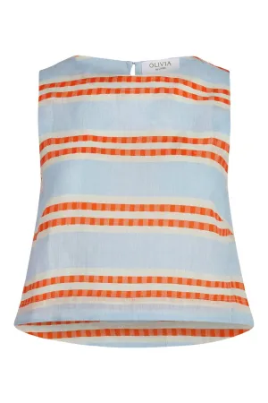 Dani Top In Capri Stripe