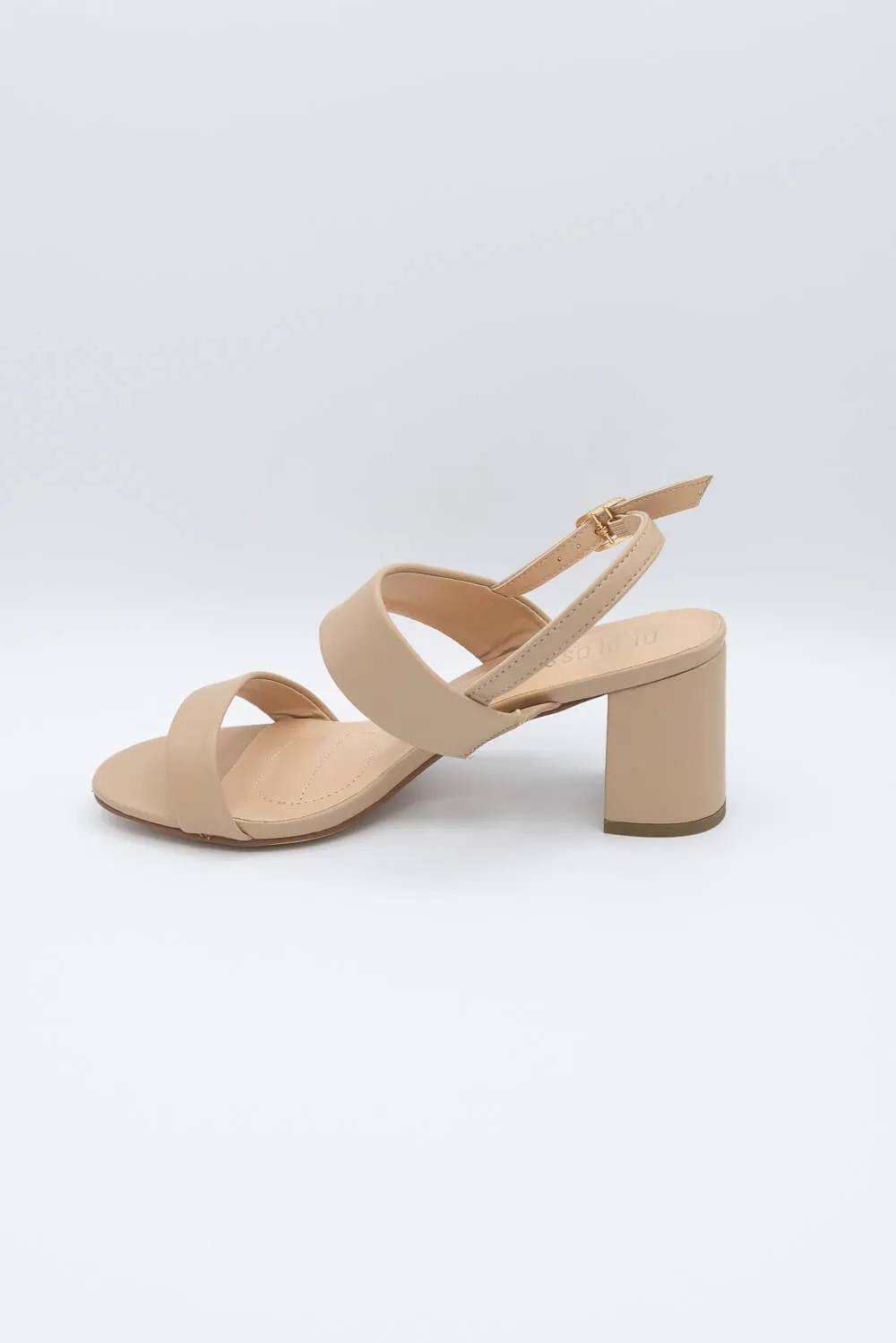 De Blossom Alba Strap Heels for Women in Nude | ALBA-5W NUDE