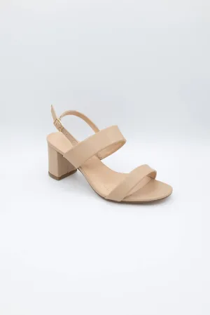 De Blossom Alba Strap Heels for Women in Nude | ALBA-5W NUDE