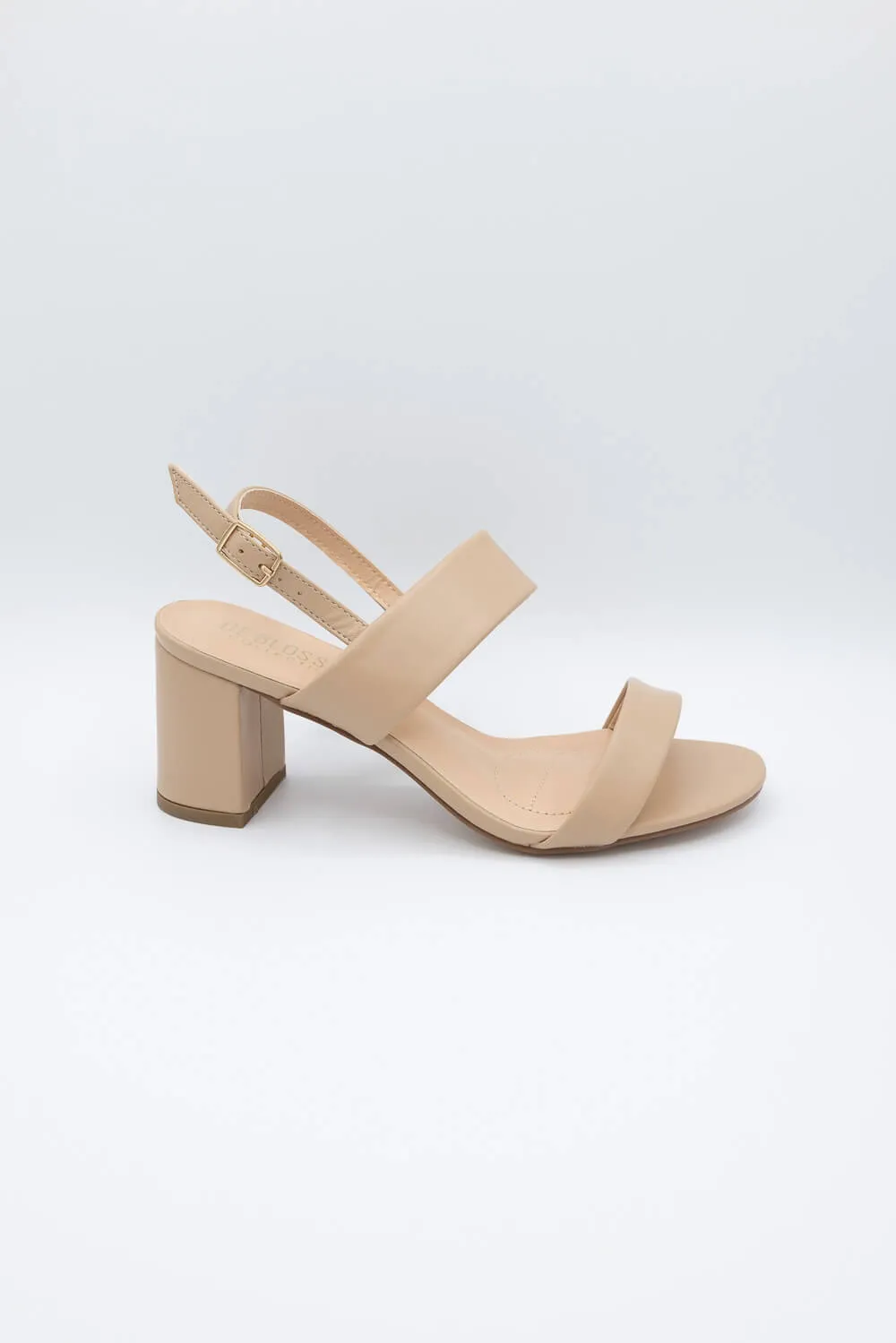De Blossom Alba Strap Heels for Women in Nude | ALBA-5W NUDE