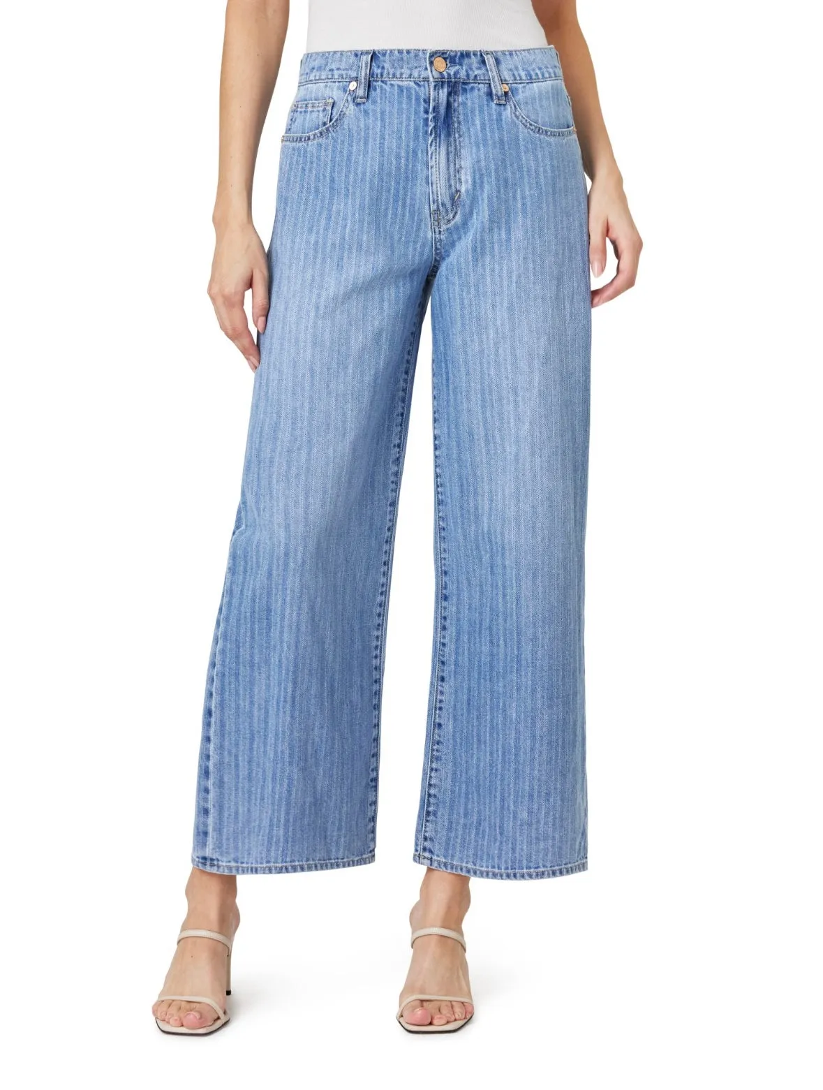 Denver Stripe Wide Leg Crop