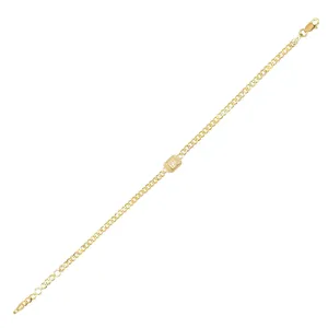 Diamond Chain Bracelet 14K
