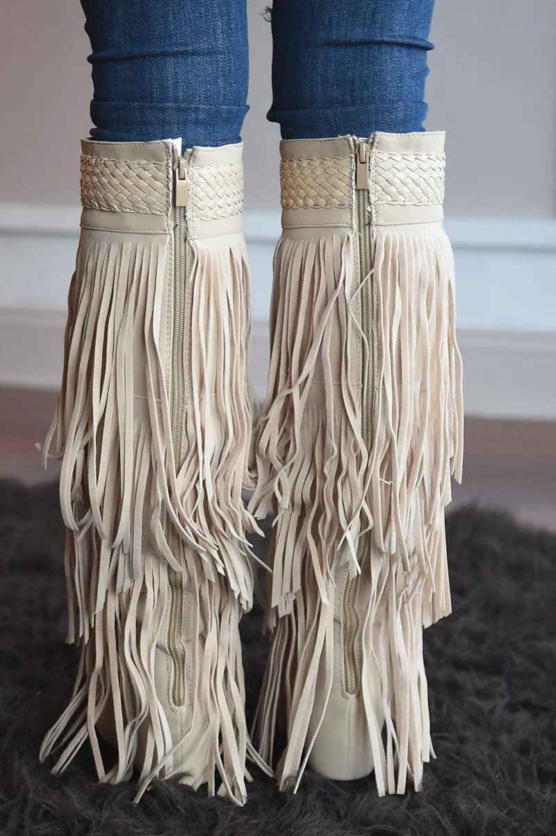 Do it Dolly Style Fringe Boots