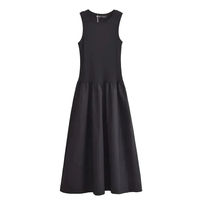 Dresses Summer Women's 2024 New Chic Slim Simple Elegant Holiday Dress Street Women's Comfortable Youth Dress