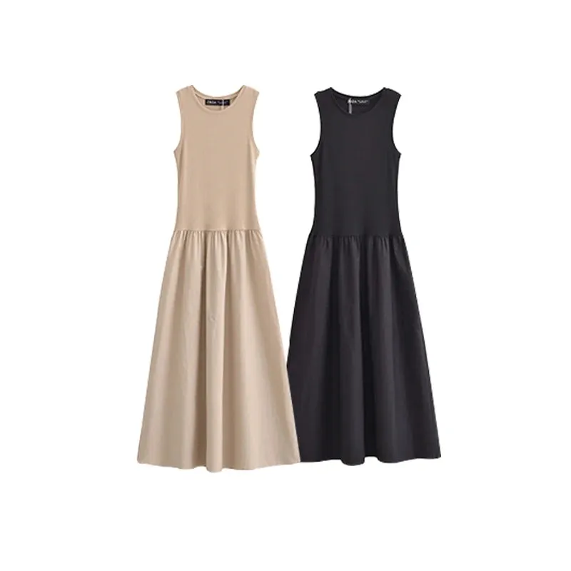 Dresses Summer Women's 2024 New Chic Slim Simple Elegant Holiday Dress Street Women's Comfortable Youth Dress