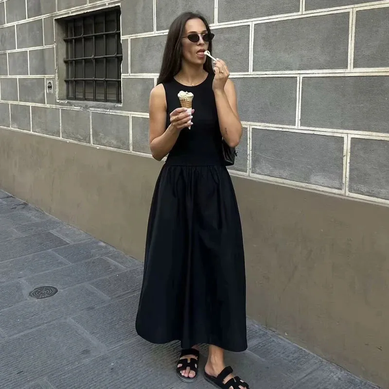 Dresses Summer Women's 2024 New Chic Slim Simple Elegant Holiday Dress Street Women's Comfortable Youth Dress