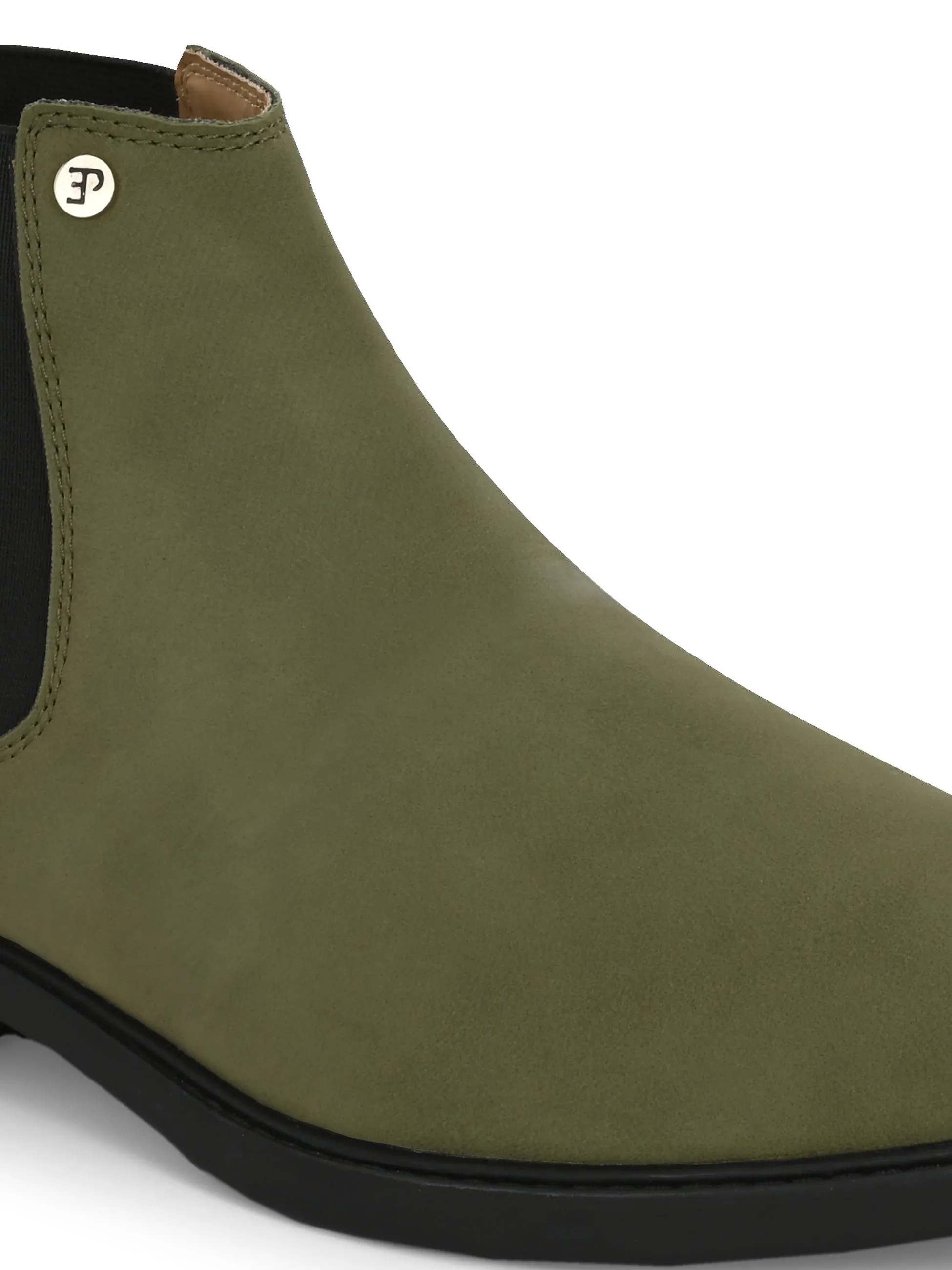 El Paso Men Faux Leather Casual Chelsea Boots