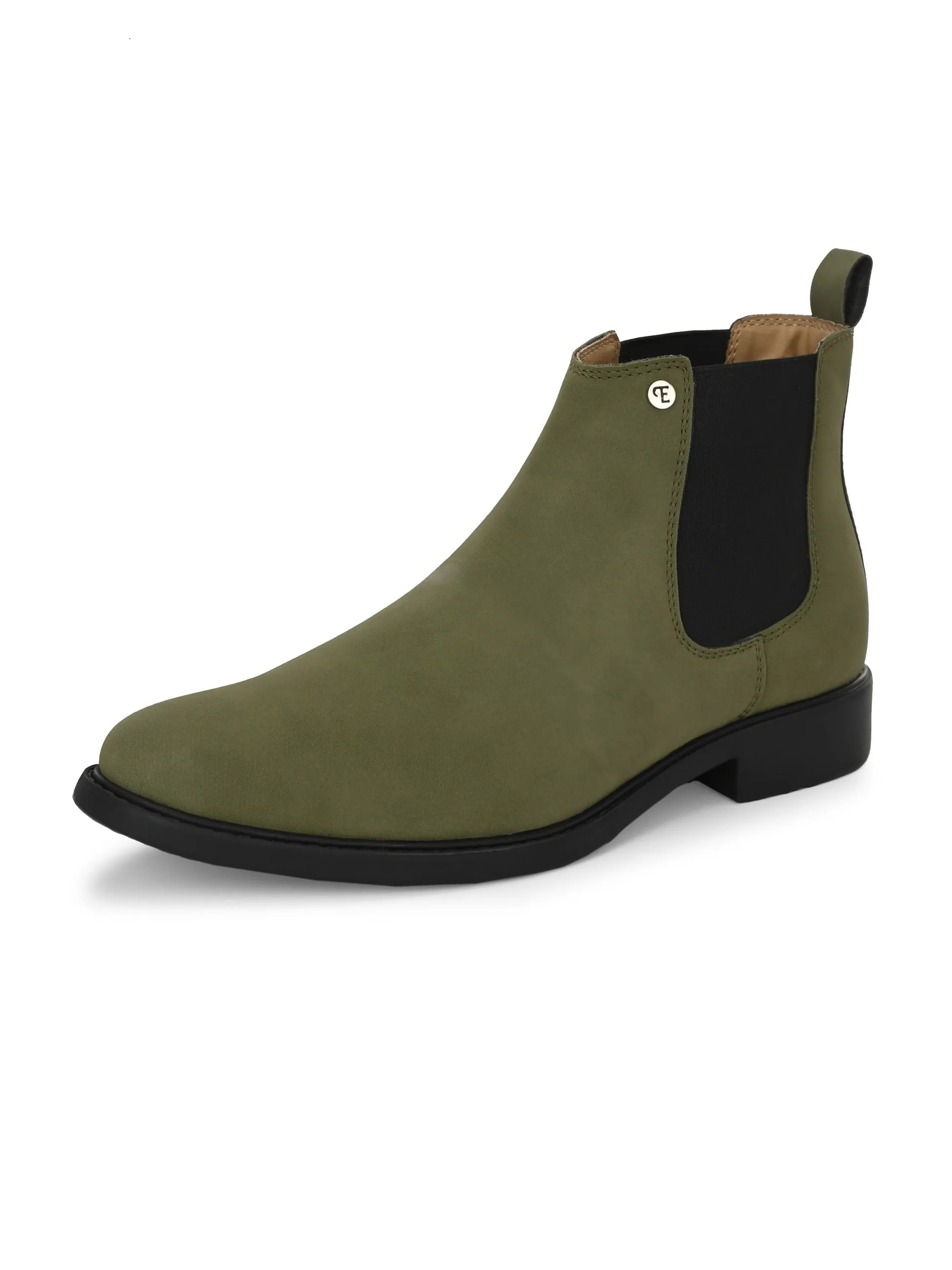 El Paso Men Faux Leather Casual Chelsea Boots
