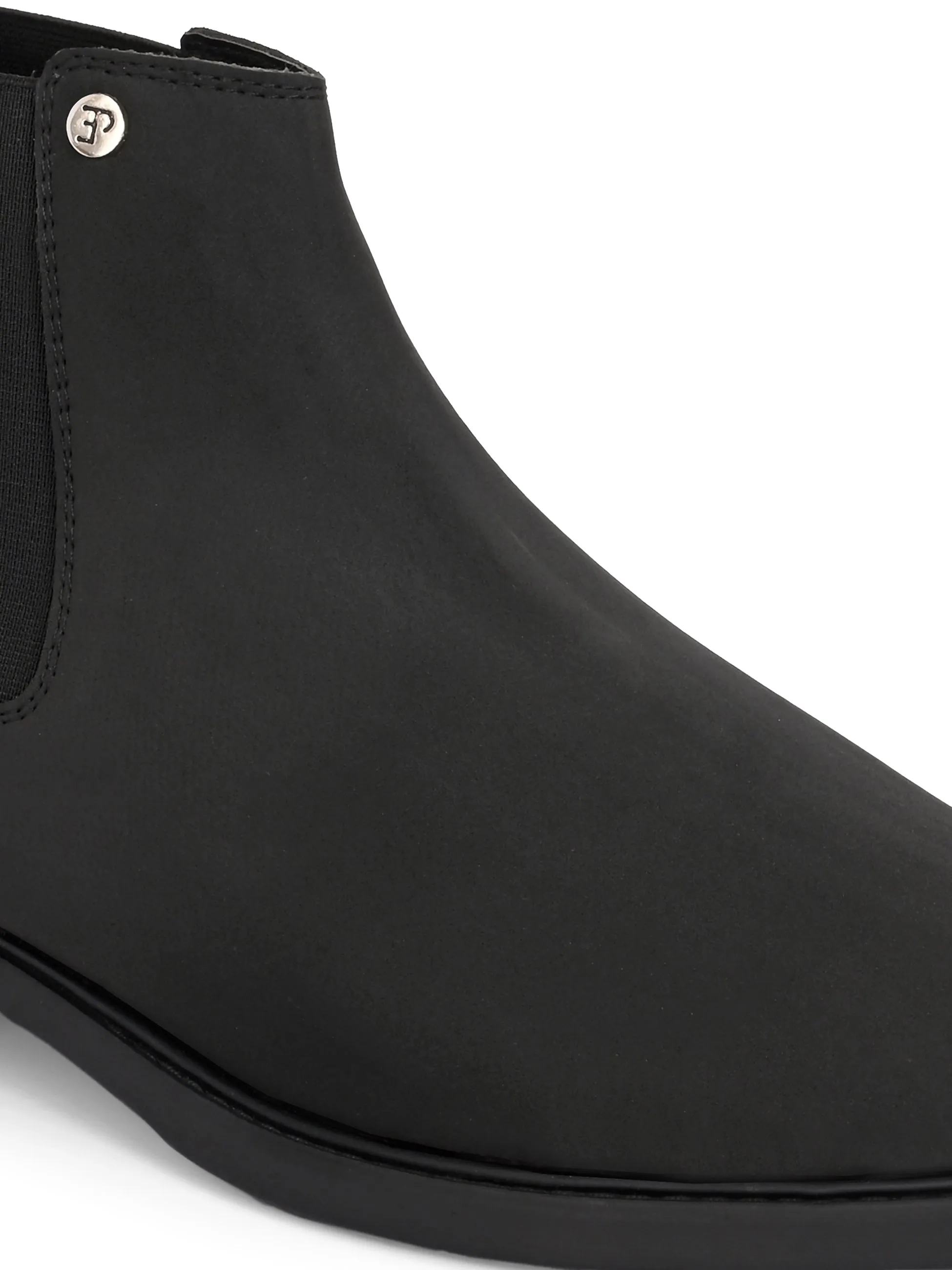 El Paso Men Faux Leather Casual Chelsea Boots