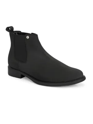 El Paso Men Faux Leather Casual Chelsea Boots