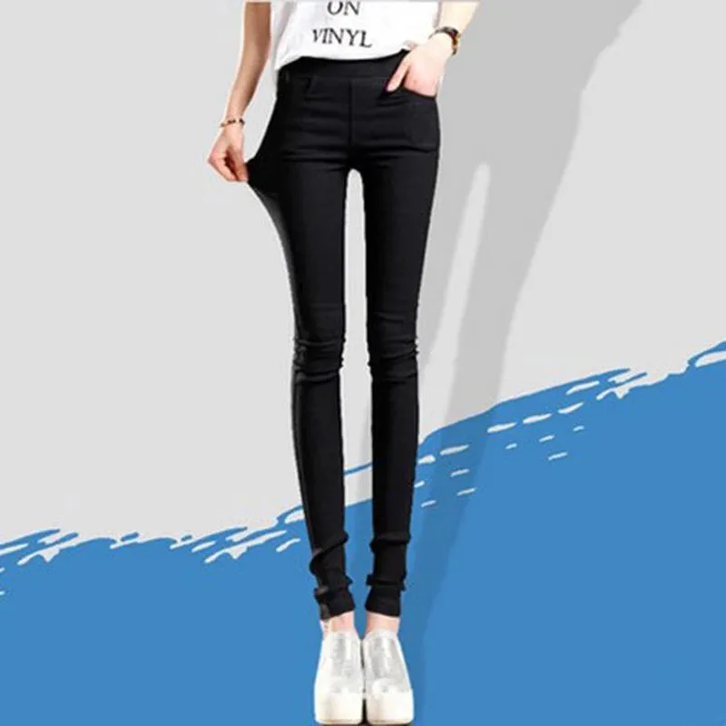 Elastic Skinny Leggings Pencil Pants