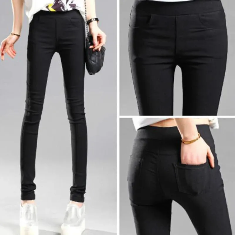 Elastic Skinny Leggings Pencil Pants