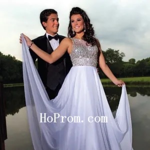 Elegant Prom Dresses,Chiffon Prom Dress,Long Evening Dress