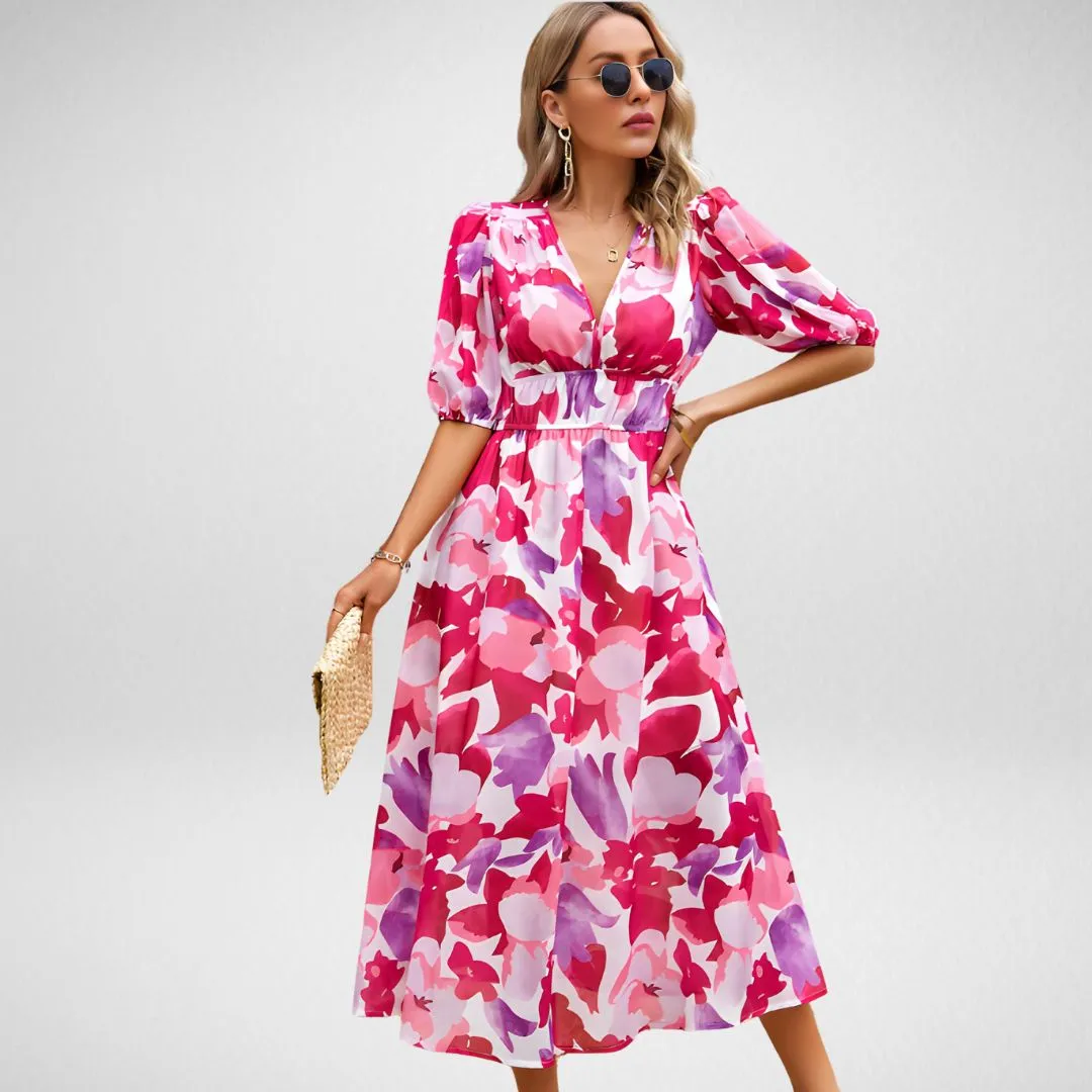 Erika | Charming V-Neck Dress