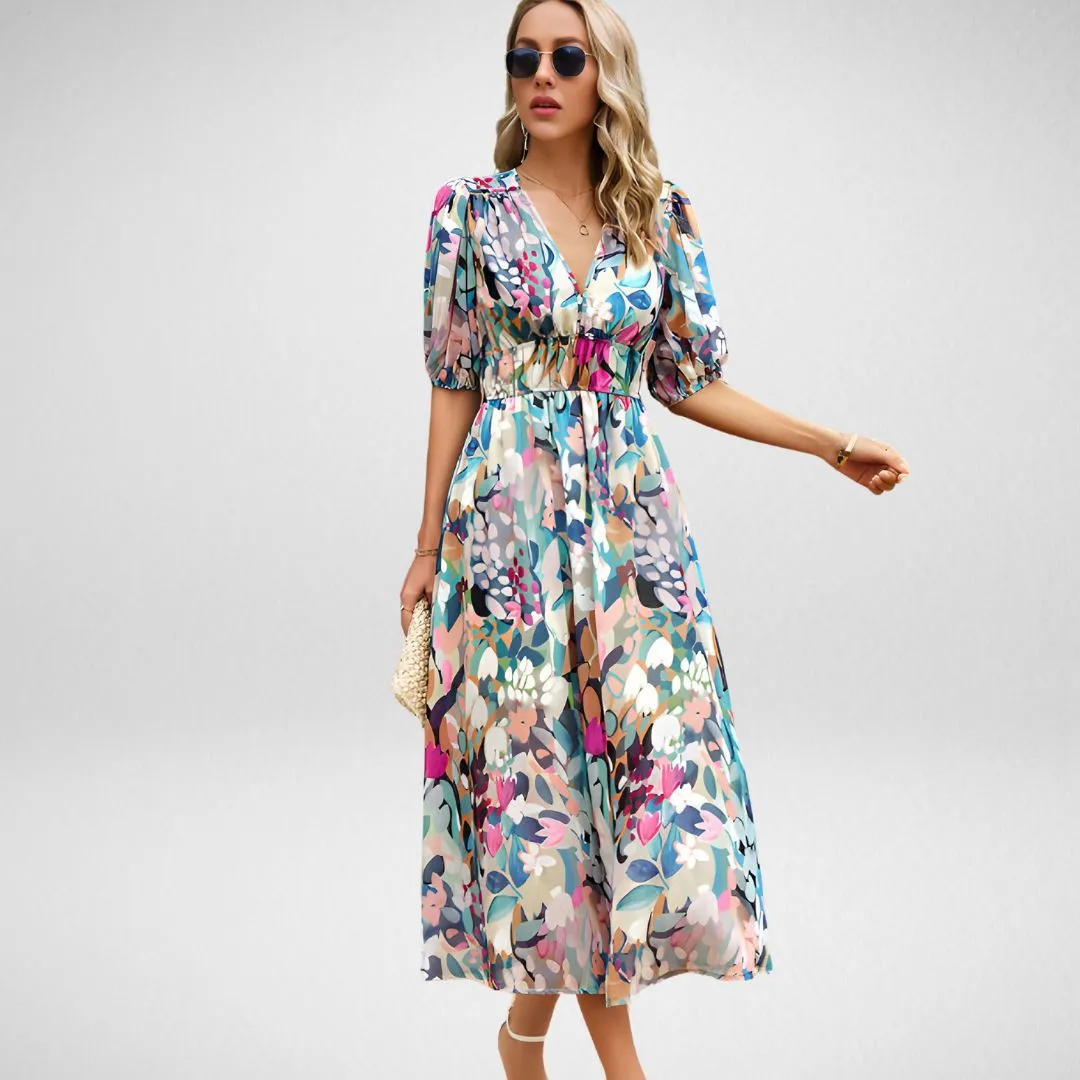 Erika | Charming V-Neck Dress
