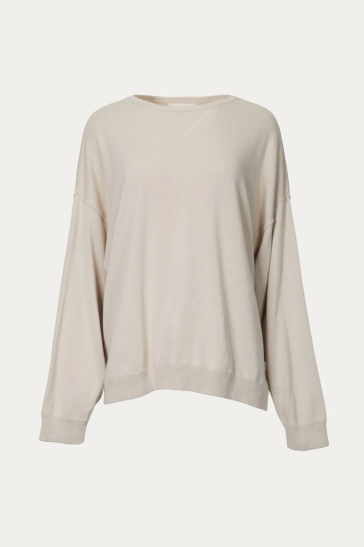 ESSENTIAL OVERSIZED COTTON-JERSEY SWEATER